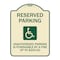 Signmission Reserved Parking Unauthorized Parking Is Punishable by A Fine Up to $200, A-DES-TG-1824-23003 A-DES-TG-1824-23003 - alternate 1